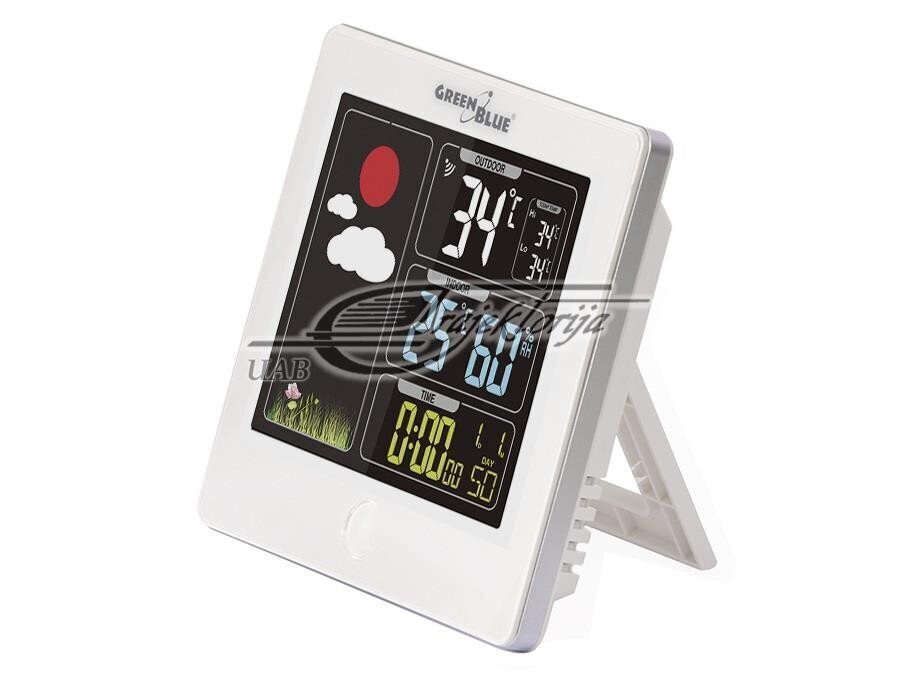 Termomeetri Ilmajaam Station GreenBlue DCF Weather Station (GB521W) цена и информация |  Termomeetrid ja niiskuse mõõtjad | hansapost.ee