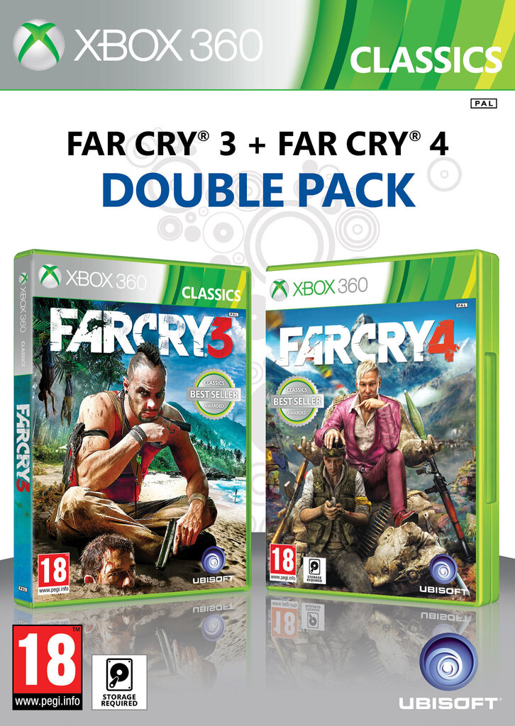 Xbox 360 Far Cry 3 And Far Cry 4 Double Pack hind ja info | Konsooli- ja arvutimängud | hansapost.ee