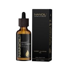 Keha ja juukse mandliõli Nanoil, 50ml price and information | Face oils, ampoules and serums | hansapost.ee