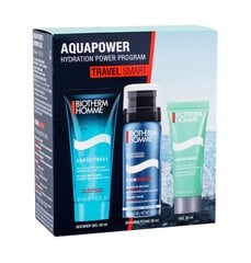 Komplekt meestele Biotherm Aquapower: raseerimisvaht 50 ml + dušigeel 40 ml + näopuhastusgeel 20 ml hind ja info | Raseerimisvahendid | hansapost.ee