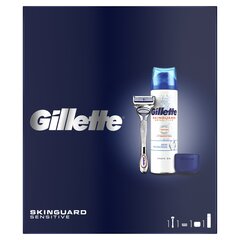 Raseerimiskomplekt meestele Gillette Skinguard: raseerija + reisivutlar + raseerimisgeel 200 ml hind ja info | Raseerimisvahendid | hansapost.ee