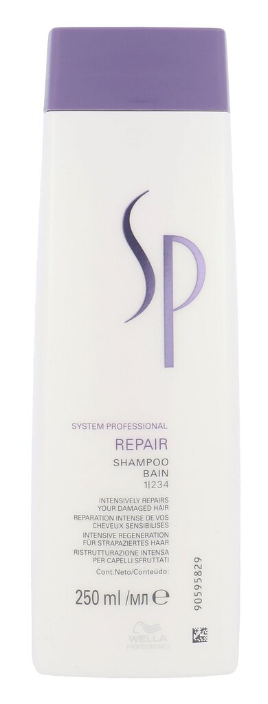 Šampoon kahjustatud juustele Wella SP Repair 250 ml цена и информация | Šampoonid | hansapost.ee