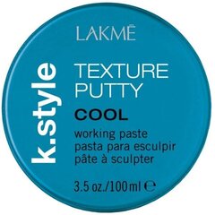 Паста для укладки волос Lakme K.style Texture Putty Cool Working Paste, 100 мл цена и информация | Средства для укладки | hansapost.ee