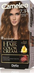 Kauakestev juuksevärv Delia Cosmetics Cameleo HCC Omega+, nr 7.34 Cinnamon Blond 1op. hind ja info | Juuksevärvid | hansapost.ee