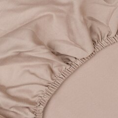 Сатиновая постельная простыня на резинке KOODI, натурально белый, 160 x 200 + 25 см цена и информация | Сетки для кроватей | hansapost.ee