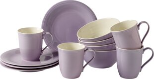 Like by Villeroy & Boch комплект для завтрака из 12 частей Color Loop, фиолетовый цена и информация | Посуда, тарелки, обеденные сервизы | hansapost.ee