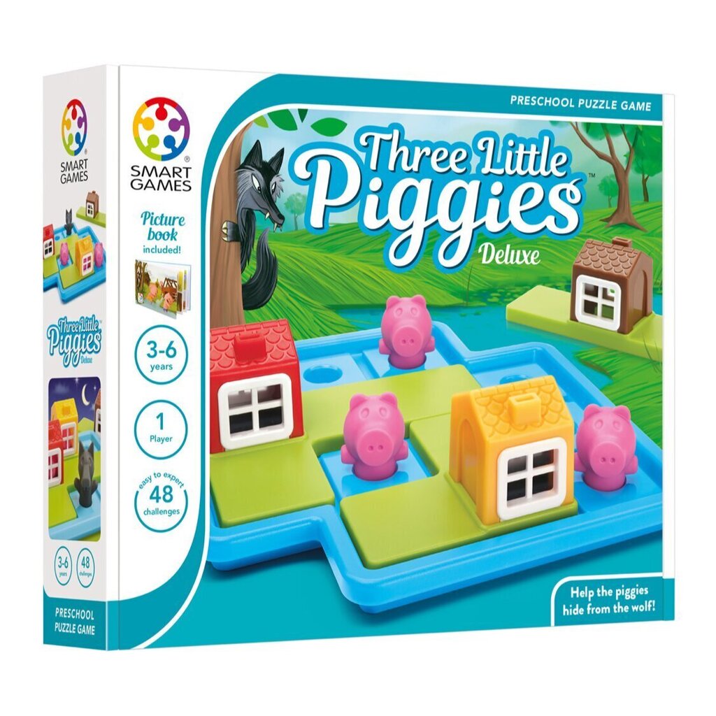 Mäng Smart Games Three Little Piggies Deluxe hind ja info | Lauamängud ja mõistatused perele | hansapost.ee