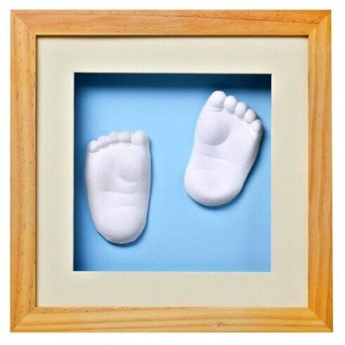 Raam 3D jäljendiga beebi käest või jalast Baby Memory Print, pruun цена и информация | Beebide käe- ja jalatemplid ning käejäljendid | hansapost.ee