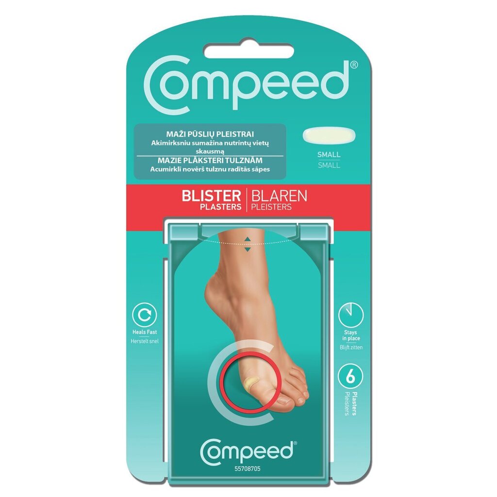 COMPEED, villiplaastrid, väikesed, 6 tk. цена и информация | Esmaabi | hansapost.ee