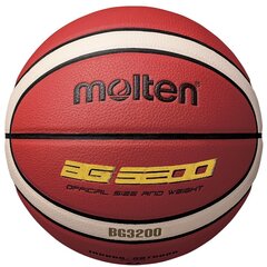 Баскетбольный мяч для тренировок MOLTEN B5G3200 синт. кожа размер 5 цена и информация | Баскетбольные мячи | hansapost.ee