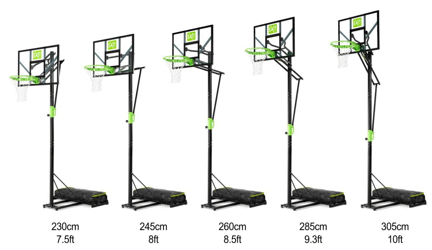 Korvpallistatiiv EXIT Polestar Portable Basket tugevdatud korviga hind ja info | Korvpallilauad aluse ja jalaga | hansapost.ee
