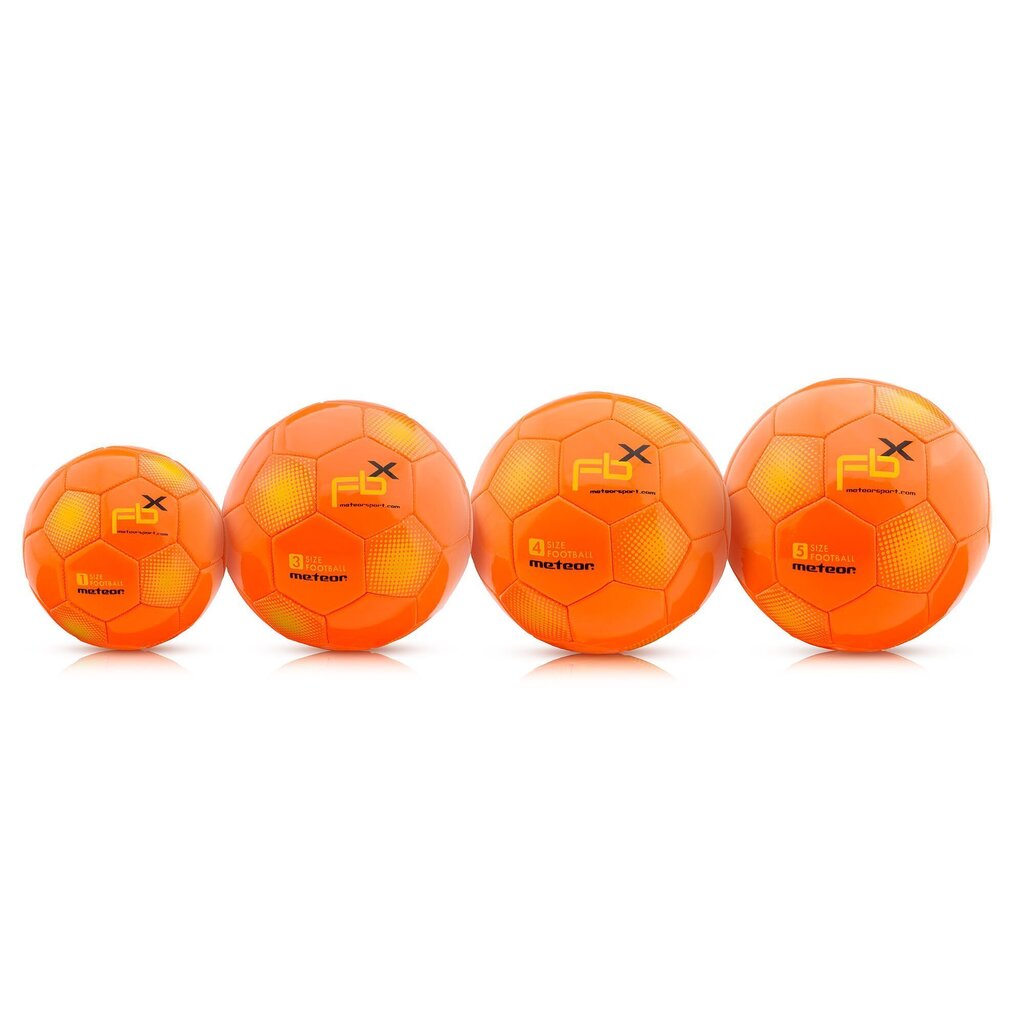Jalgpallipall Meteor FBX, suurus 3, oranž цена и информация | Jalgpalli pallid | hansapost.ee
