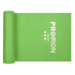 Эластичная лента Proiron PRO-LLP-3, зеленая цена и информация | Фитнес-резинки, гимнастические кольца | hansapost.ee