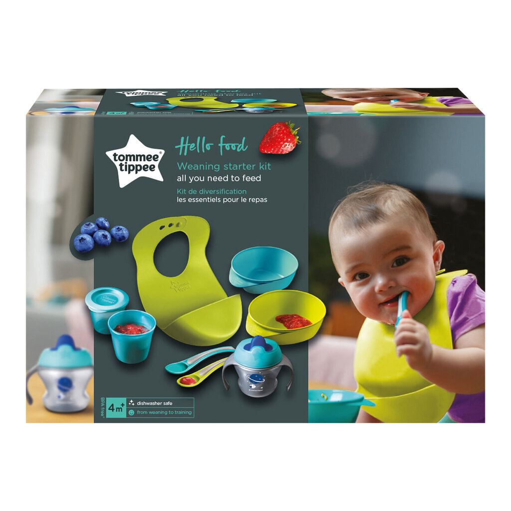 Toitmiskomplekt Tommee Tippee hello food hind ja info | Lutipudelid ja tarvikud | hansapost.ee