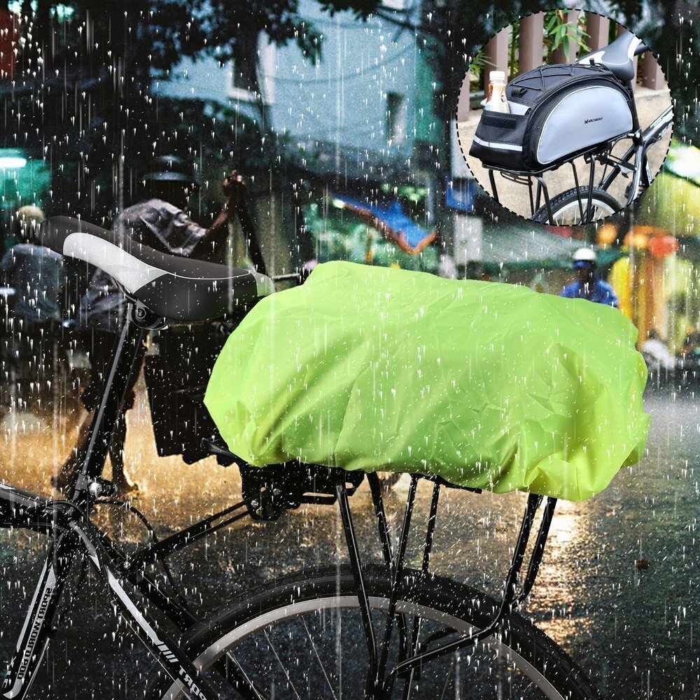 Jalgrattakoti vihmakaitse Wozinsky WBB5YW, roheline hind ja info | Rattakotid ja telefonikotid | hansapost.ee