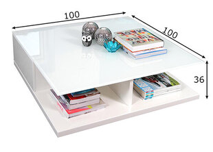 Журнальный столик, белый цена и информация | SalesFever Мебель для гостиной | hansapost.ee