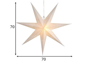 Звездная Dot 70см, белая цена и информация | Рождественские украшения | hansapost.ee
