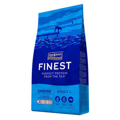 Полноценный корм для собак Fish4Dogs, сардины, крупные гранулы 1,5 кг. цена и информация | Сухой корм для собак | hansapost.ee