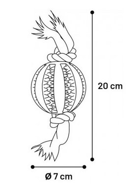 FLAMINGO KOERA MÄNGUASI HAMMASTE PUHASTUSEKS PALL 23CM hind ja info | Koerte mänguasjad | hansapost.ee