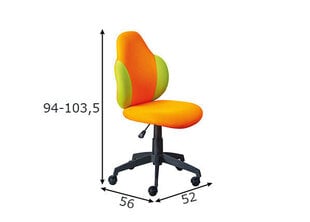 Рабочее кресло Jessi, оранжевый/зеленый цена и информация | Офисные кресла | hansapost.ee