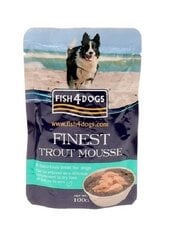 Fish4dogs с форелью, 100 г цена и информация | Консервы для собак | hansapost.ee