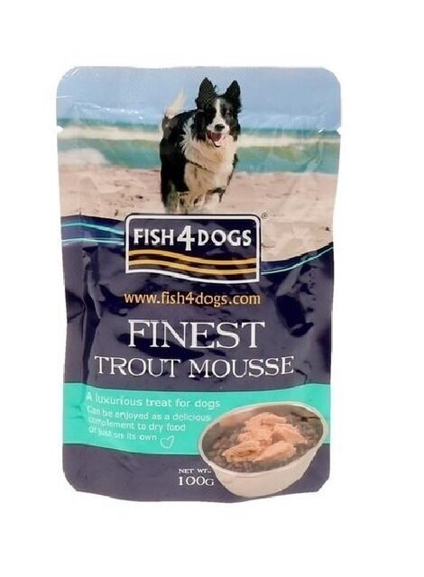 Fish4dogs forelliga, 100 g цена и информация | Koerakonservid | hansapost.ee