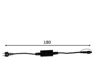 Кабель питания для гирлянды 180см цена и информация | Новогодняя гирлянда Holiday, 10 светодиодов, 30 см | hansapost.ee