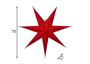 Звезда Decorus, красный цена и информация | Праздничные декорации | hansapost.ee