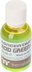 Thermaltake Premium concentrate, 50ml, Green UV (CL-W163-OS00AG-A) цена и информация | Водяное охлаждение - аксессуары | hansapost.ee