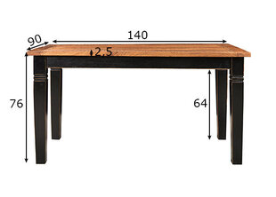 Обеденный стол Corsica 90x140 см цена и информация | Кухонные и обеденные столы | hansapost.ee