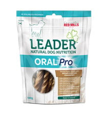 LEADER KOERA MAIUS ORAL PRO PRUUN RIIS/JÕHVIKAS 130G hind ja info | Koerte maiused | hansapost.ee