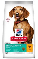 HILLS ПОЛНОЦЕННЫЙ КОРМ ДЛЯ СОБАК PERFECT WEIGHT SMALL&MINI КУРИЦА 1,5 КГ цена и информация | Hill's Для собак | hansapost.ee