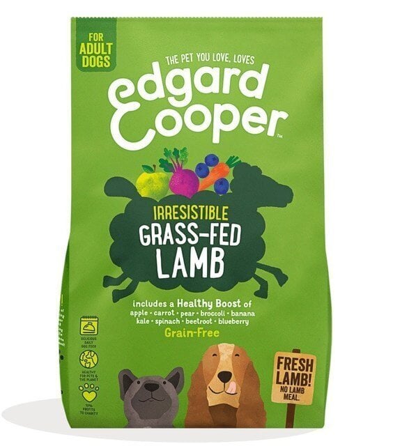 EDGARD COOPER KOERA TÄISSÖÖT GRASS-FED LAMMAS 700G hind ja info | Koerte kuivtoit ja krõbinad | hansapost.ee