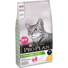 Полноценный корм для стерилизованных кошек Purina Pro Plan, с курицей, 10 кг цена и информация | Сухой корм для кошек | hansapost.ee