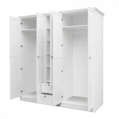 Пятидверный шкаф Landwood, белый цвет цена и информация | Шкафы | hansapost.ee