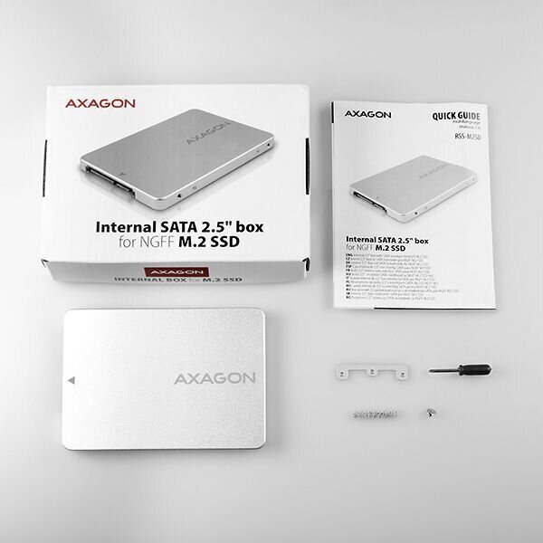 Axagon RSS-M2SD M.2 SATA adapter цена и информация | Arvutikomponentide tarvikud | hansapost.ee