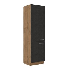 Кухонный шкаф  Vigo 60 LO-210 2F, черный/коричневый цена и информация | Кухонные шкафчики | hansapost.ee