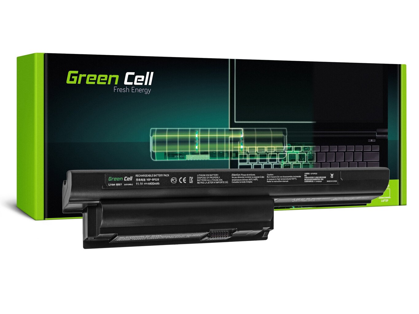 Sülearvuti aku Green Cell Laptop Battery for Sony VAIO PCG-71811M PCG-71911M SVE1511C5E цена и информация | Sülearvuti akud | hansapost.ee