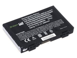 Green Cell PRO Laptop Battery for Asus K40 K50 K50AB K50C K51 K51AC K60 K70 X70 X5DC hind ja info | Sülearvuti akud | hansapost.ee