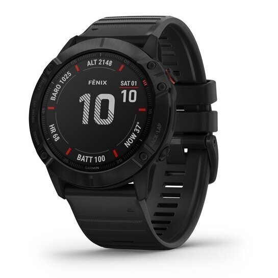 GPS-spordikell Garmin fēnix® 6X Pro 51mm, must : 010-02157-01 цена и информация | Nutikellad, laste nutikellad | hansapost.ee