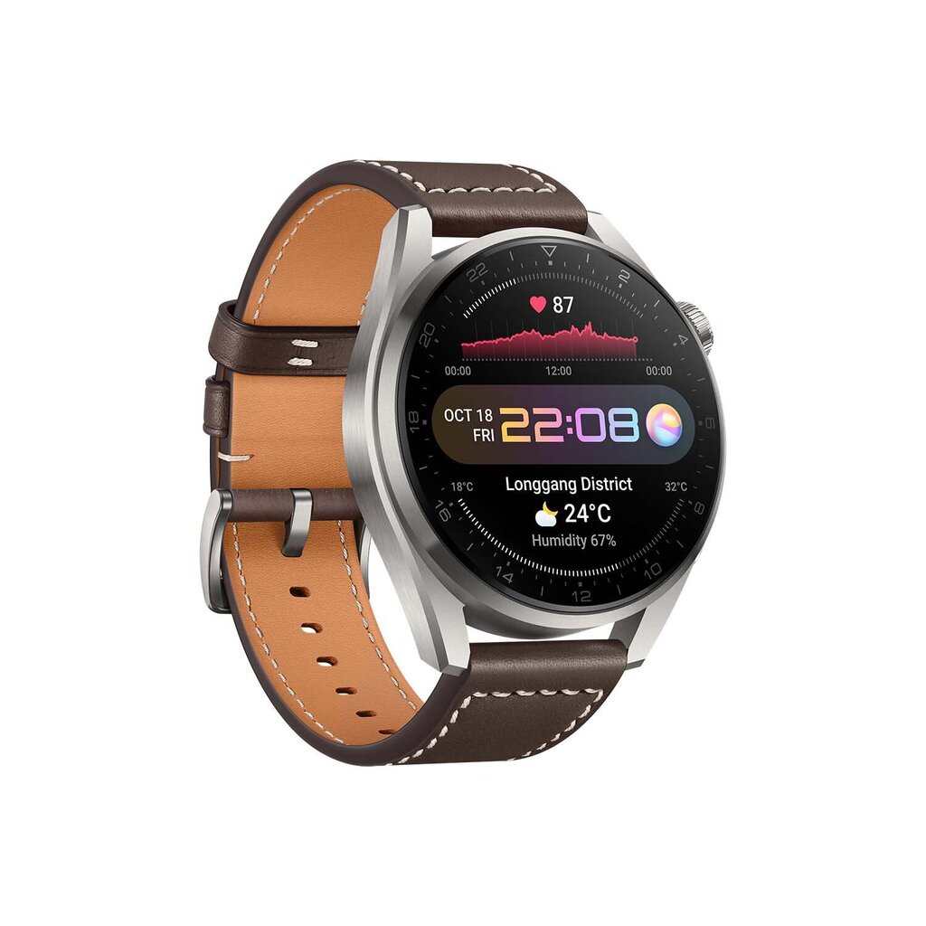 Huawei Watch 3 Pro Classic Dark Brown Leather hind ja info | Nutikellad, laste nutikellad | hansapost.ee