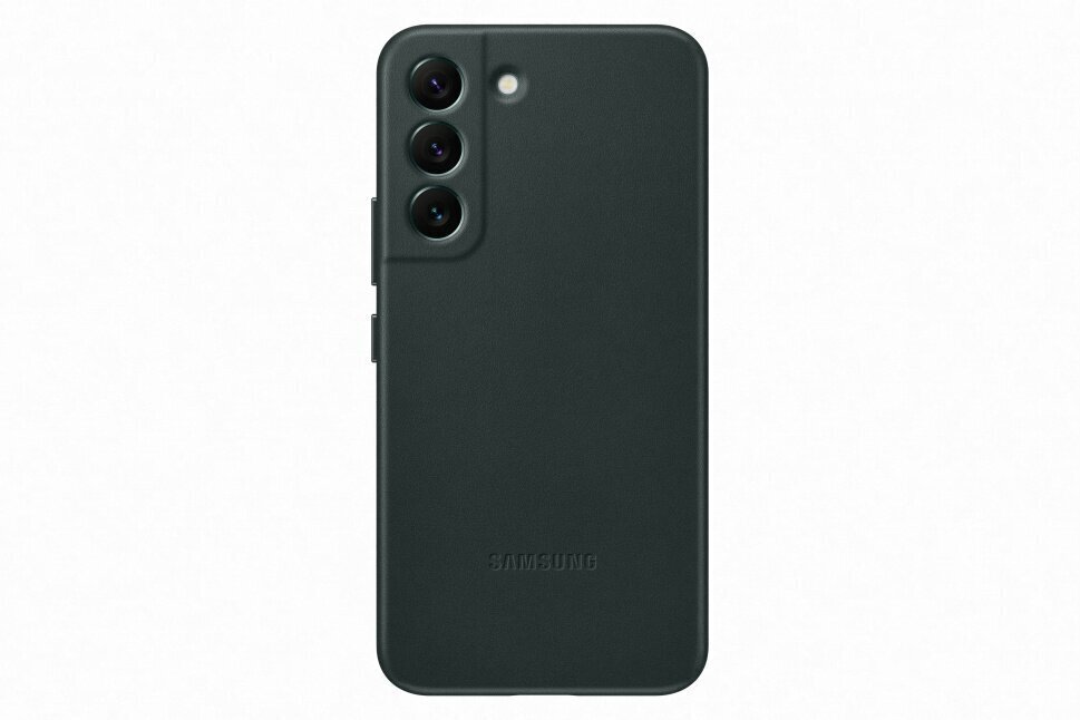 Leather Cover for Samsung Galaxy S22, roheline цена и информация | Telefonide kaitsekaaned ja -ümbrised | hansapost.ee