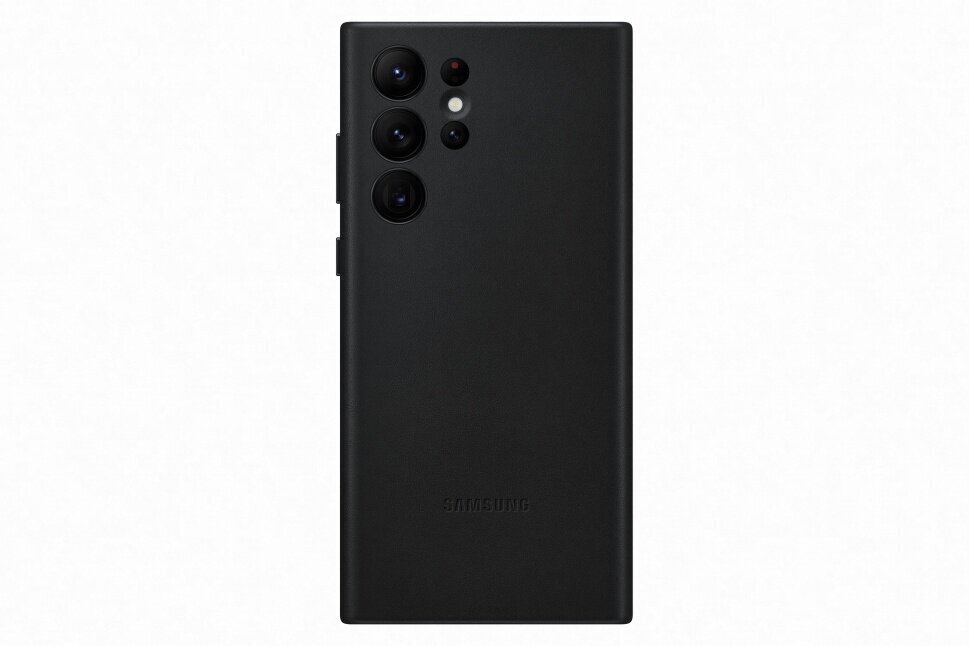 Leather Cover for Samsung Galaxy S22 Ultra, must hind ja info | Telefonide kaitsekaaned ja -ümbrised | hansapost.ee