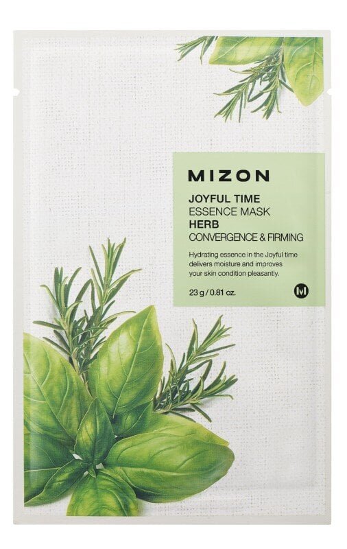 Kangast näomask koos ürtidega Mizon Joyful Time Essence Mask Herb 1vnt. цена и информация | Näomaskid ja silmamaskid | hansapost.ee