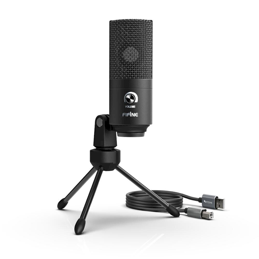 Fifine K680 mikrofon mängude / taskuhäälingusaadete / voogesituste jaoks must + hoidik цена и информация | Mikrofonid | hansapost.ee