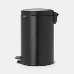 Pedaaliga prügikast, NewIcon, 20l, must matt, Brabantia price and information | Trash cans | hansapost.ee