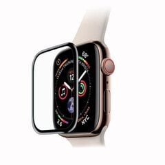 Закаленное защитное стекло Fusion Nano 9H для экрана часов Apple Watch 4 / 5,44 мм, черное цена и информация | Аксессуары для смарт-часов и браслетов | hansapost.ee