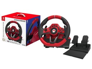 Пульт управления Nintendo Switch + педали HORI Mario Kart Racing Wheel Pro Deluxe цена и информация | Игровые рули | hansapost.ee