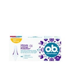 Tampoonid OB ProComfort Extra Protect Normal 16 tk. цена и информация | O.B. Духи, косметика | hansapost.ee