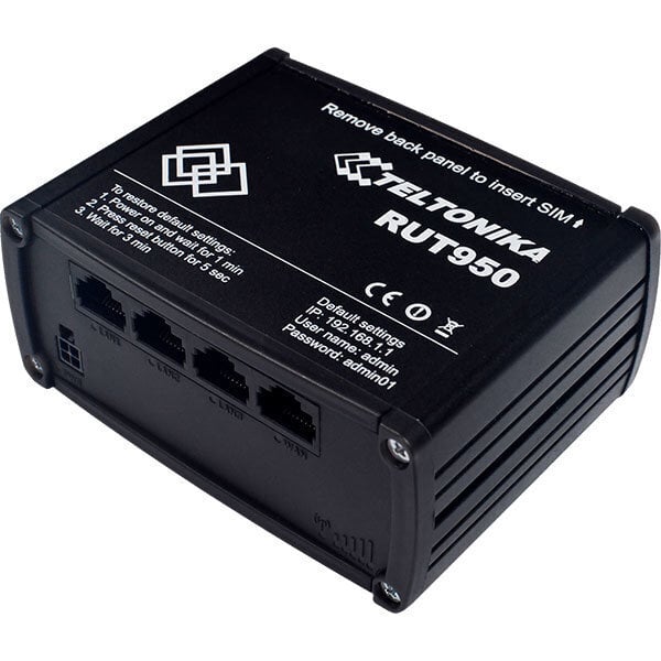 Teltonika Industrial Router 4G LTE DualSIM RUT950 300 Mbit hind ja info | Ruuterid | hansapost.ee